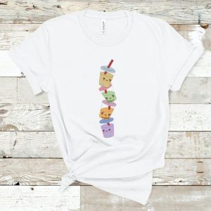 Boba Stack Boba Milk Tea Lover T Shirt