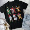 Dabbing Santa Elf Friends Christmas Kids Boys Men Xmas Gifts T-Shirt