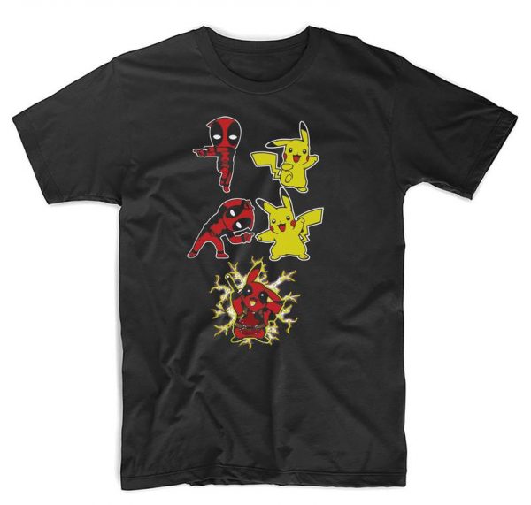 Deadpool Pikachu Fusion Mashup funny T Shirt