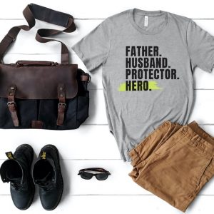 Father Husband Protector Hero T Shirt