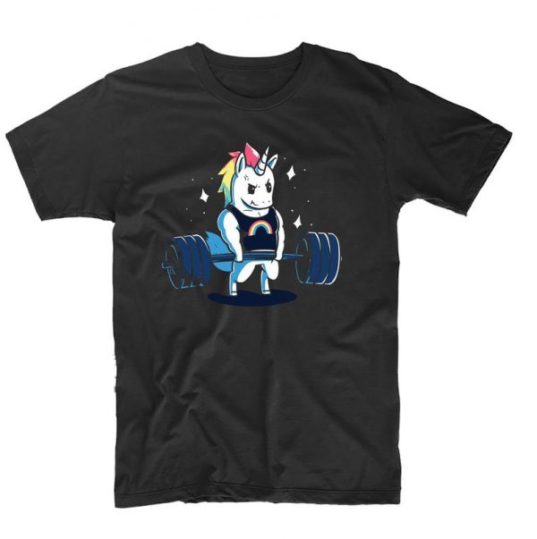 Gym Unicorn Dead Lift Mashup funny T Shirt