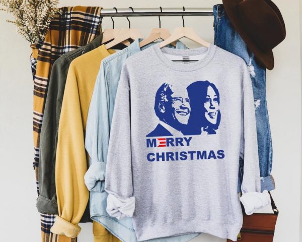 Joe Biden Kamala Harris Merry Christmas Sweatshirt