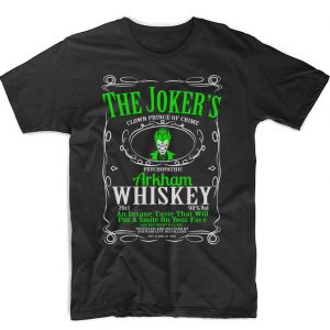 Jokers Whiskey Batman Mashup funny T Shirt