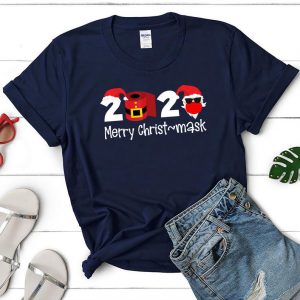 Merry Christ-Mask Funny Christmas 2020 T-Shirt