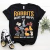 Rabbits Make Me Happy T-Shirt