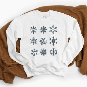 Snowflakes Christmas Crewneck Sweatshirt