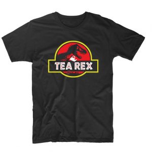 Tea Rex Jurassic Park Parody Mashup funny T Shirt