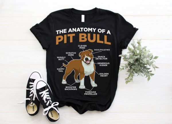 The Anatomy Of Pit Bull Dog T-Shirt