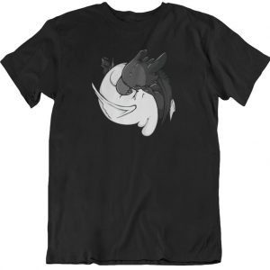 Toothless Yin Yang- How to train your dragon Inspired Mashup funny T Shirt