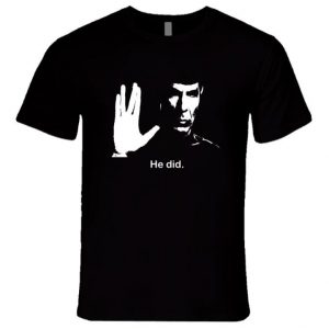 Mr Spock Leonard Nimoy he did Billboard Tribute T Shirt