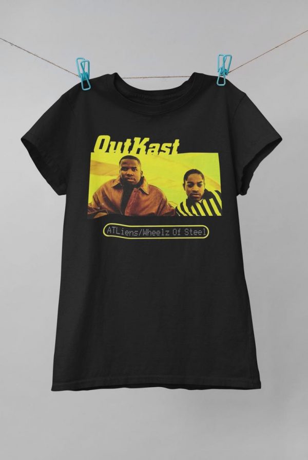 Outkast ATliens Wheelz Of Steel Retro Tshirt