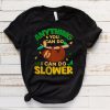 St Patricks Day Funny Sloth Hanging Green Cute Sloth Gift Lightweight T-Shirt