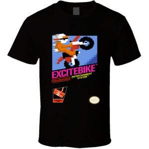Excitebike Nes Vidoe Game Cover T Shirt