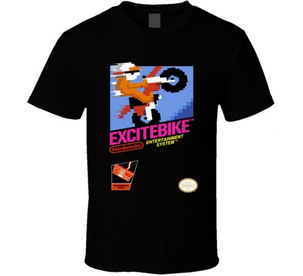 Excitebike Nes Vidoe Game Cover T Shirt