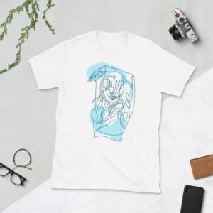 Face Body Abstract Drawing T Shirt