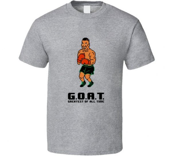 Mike Tyson Punch Out Nes Greastest Of All Time Goat T Shirt