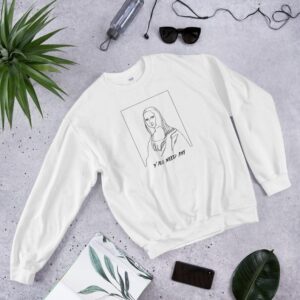 Mona Lisa Line Art Sweatshirt