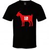 Tom Brady Goat Tampa Bay Funny Football Fan T Shirt