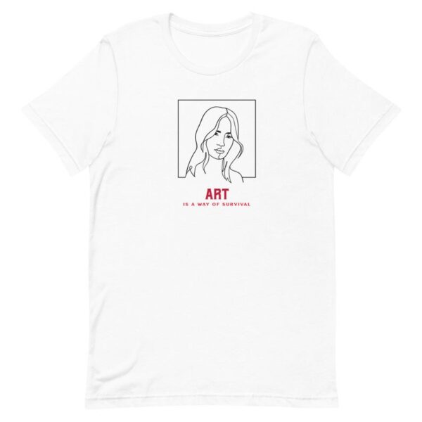 Art is a Way of Survival Line Art T-Shirt