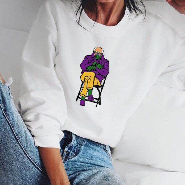 Bernie Mittens Mardi Gras Sweatshirt