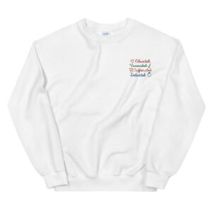 Educated Vaccinated Caffeinated Dedicated Sweatshirt