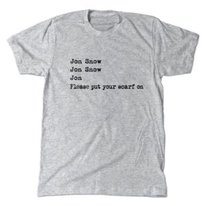 Jon Snow Poem Game of Thrones T-Shirt