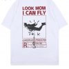 Travis Scott rated R look mom I can fly T-shirt Back