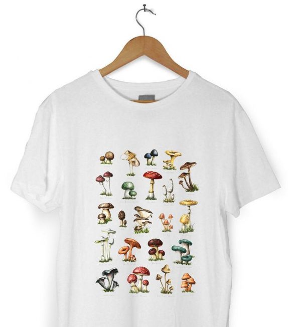 Vintage Mushroom Art Tshirt