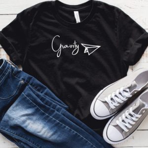 Gravity with paper airplane T-Shirt