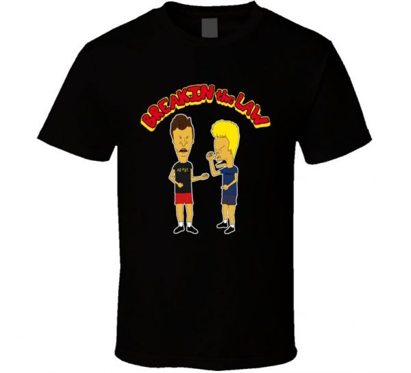 Mtv Beavis And Butthead Breaking The Law T Shirt