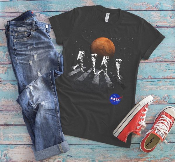 Spacewalk Astronauts Mars T-Shirt