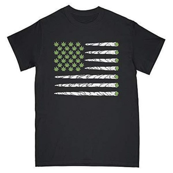 USA Weed Flag, Marijuana Flag T-Shirt