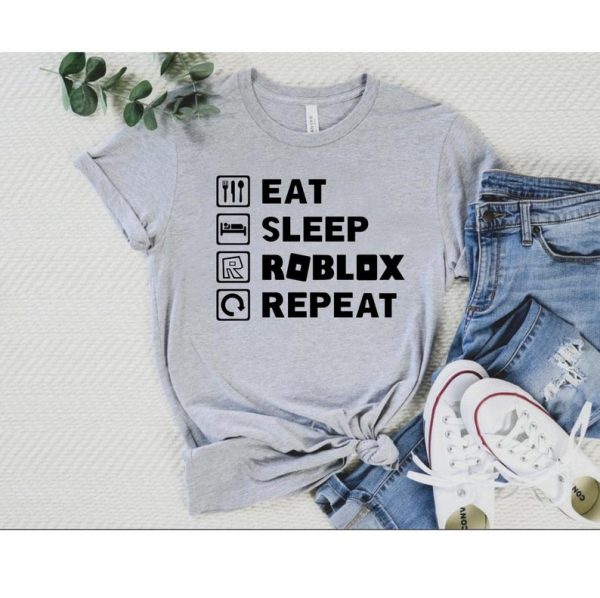 Eat Sleep Roblox Gamer Repeat T-Shirt