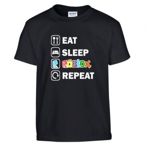 Eat Sleep Roblox Repeat Gamer Youtuber T-Shirt