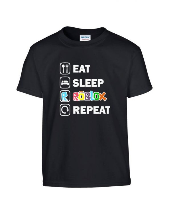 Eat Sleep Roblox Repeat Gamer Youtuber T-Shirt