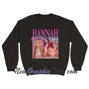 Hannah Montana - Miley Cyrus Rap Hip Hop Bootleg Homage 90s Sweatshirt