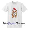 English Bulldog Santa Christmas Lights T-Shirt