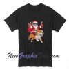 Santa Riding English Bulldog Christmas T-Shirt