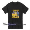 I Stand With Ukraine Ukrainian Flag T-Shirt