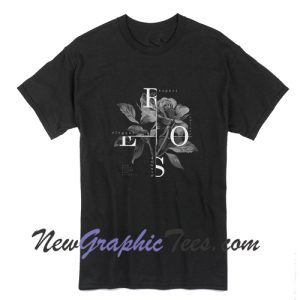 Rose Typographic Art T-Shirt