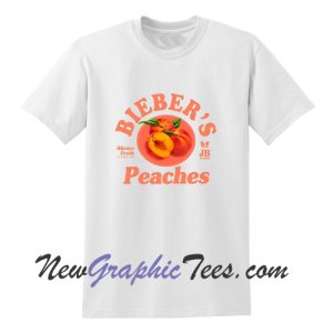 Bieber's Peaches Shirt, Justin Bieber T-Shirt