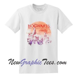 Harry Potter Red Moon Hogwarts T-Shirt