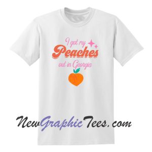 I got my peaches out in Georgia Justin Bieber Peach T-Shirt