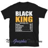 Black King Nutritional Facts T Shirt