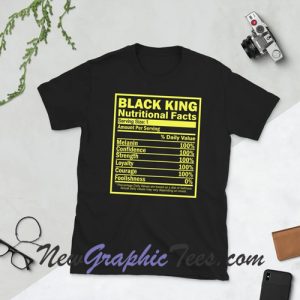 Black King Nutritional Facts T-shirt