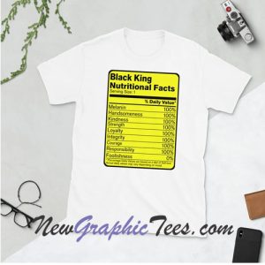 Black King Nutritional Facts Unisex T-Shirt