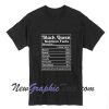 Black Queen Nutrition Facts T-Shirt