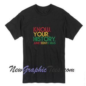 Know Your History Juneteenth 1865 Tshirt