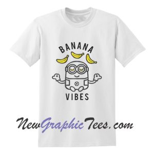 Despicable Me Minions Banana Vibes Meditation Minion Sketch T-Shirt