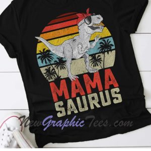 Mama Saurus Dinosaur Mom T-Shirt